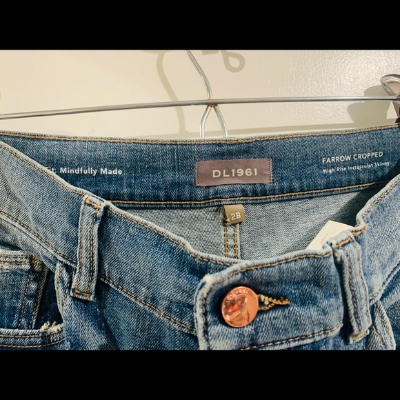 DL1961 FARROW CROPPED JEANS IN TACOMA SIZE 28 - Picture 7 of 7